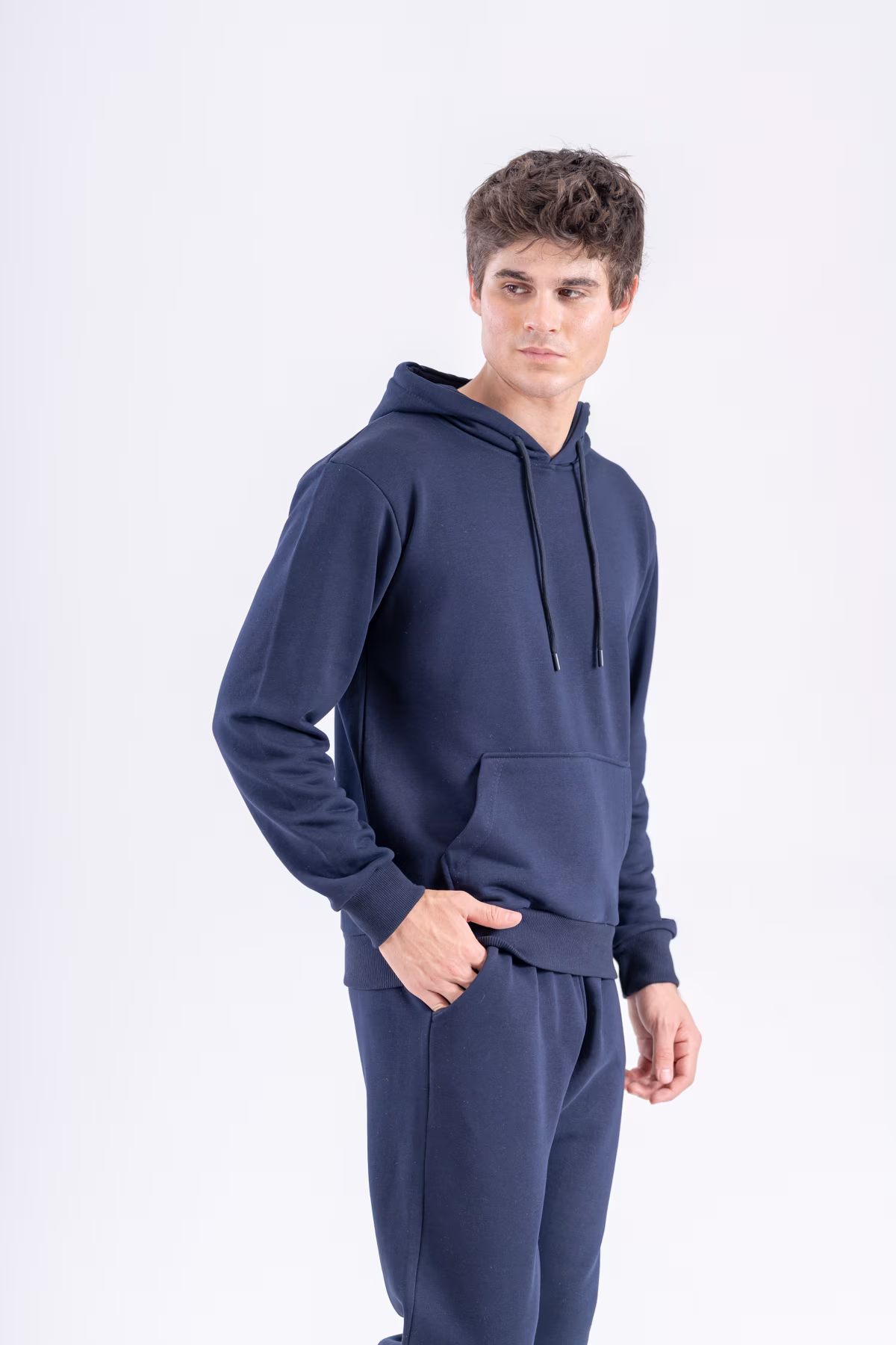 Gmesg Erkek Kapüşonlu Sweatshirt - Lacivert - Görsel 2